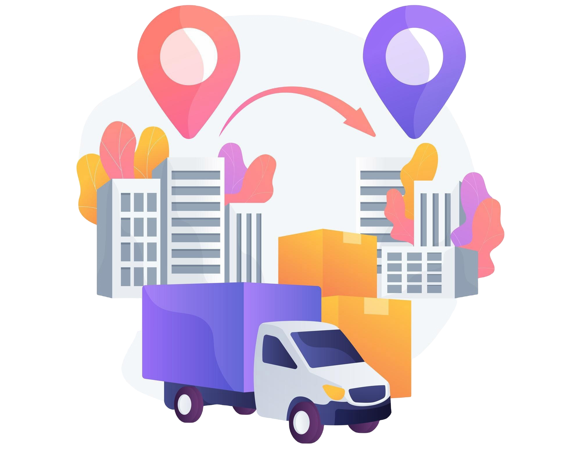 Optimized delivery routes dashboard